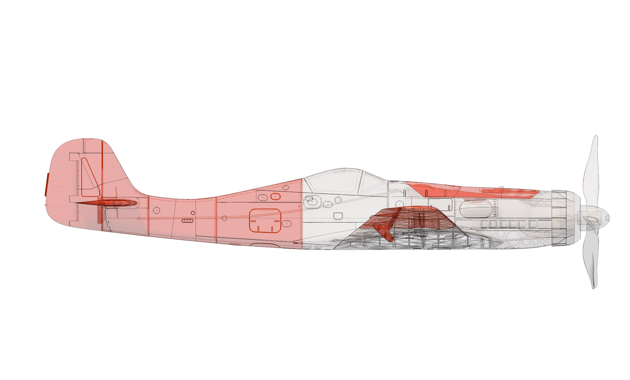 Focke-Wulf TA 152 H 3D LabPrint