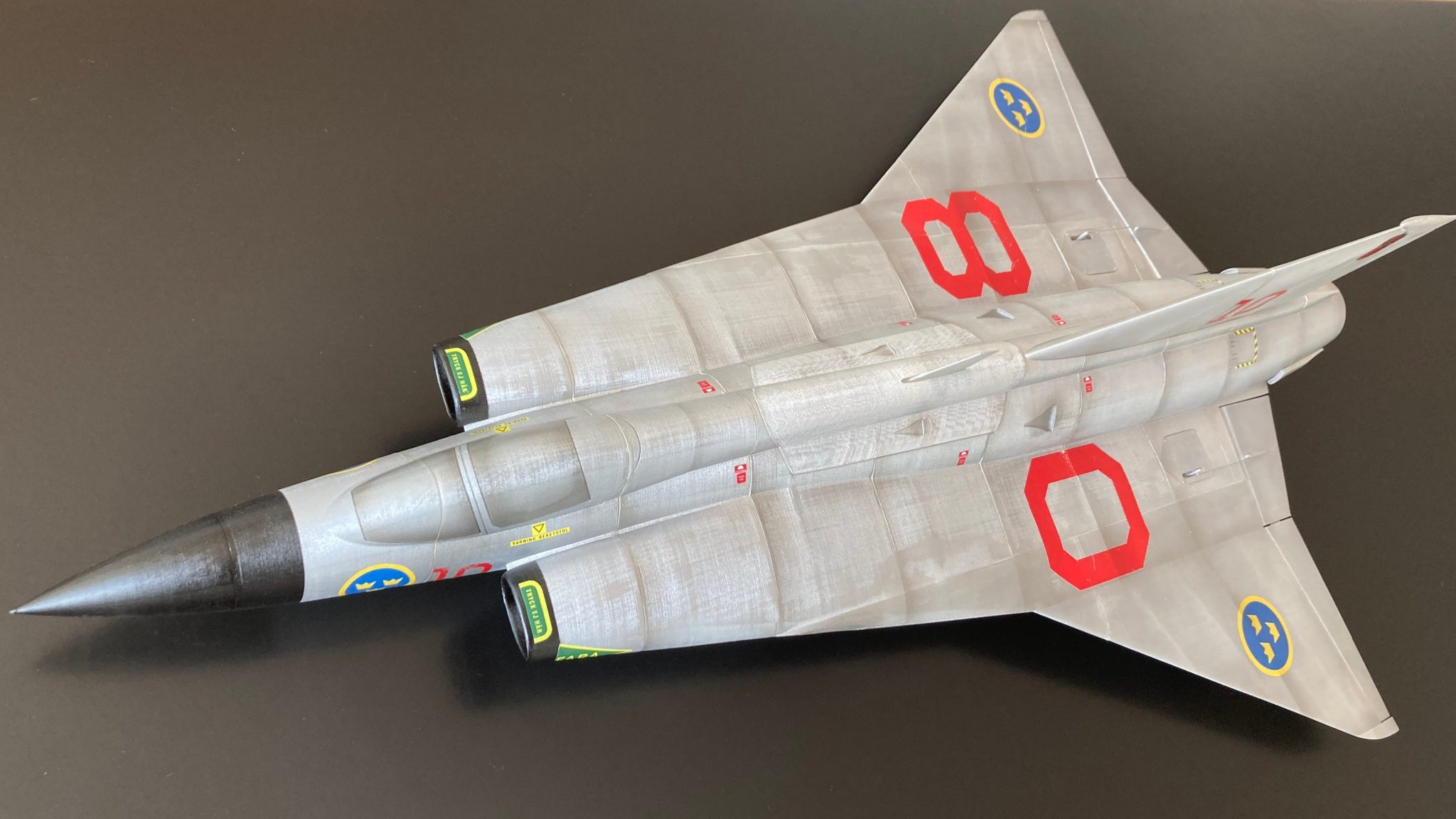 J35 Saab Draken 3D LabPrint