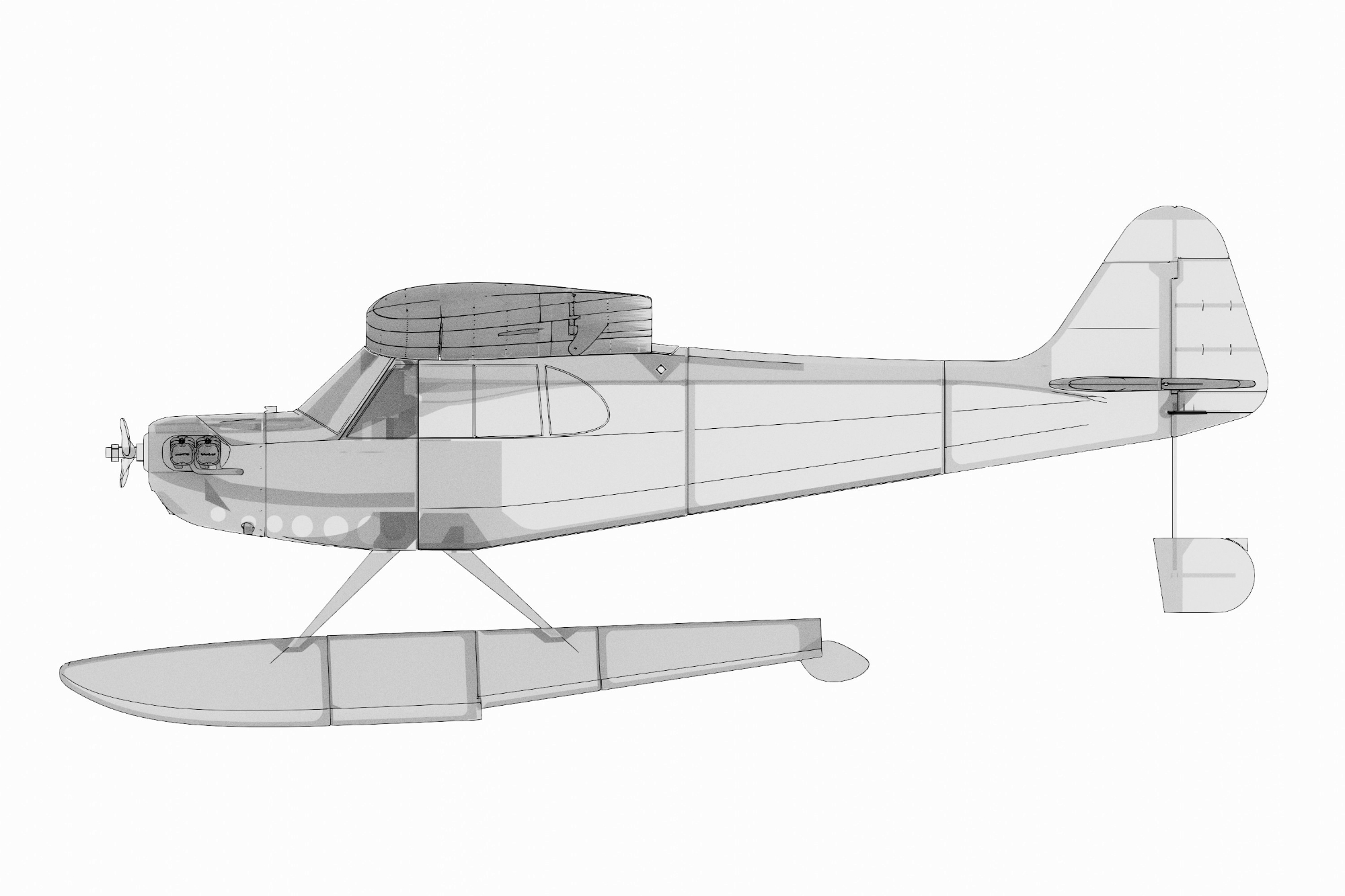 Piper J-3 Cub 3D LabPrint