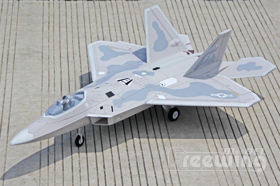 F-22 Raptor 64 mm Freewing Model