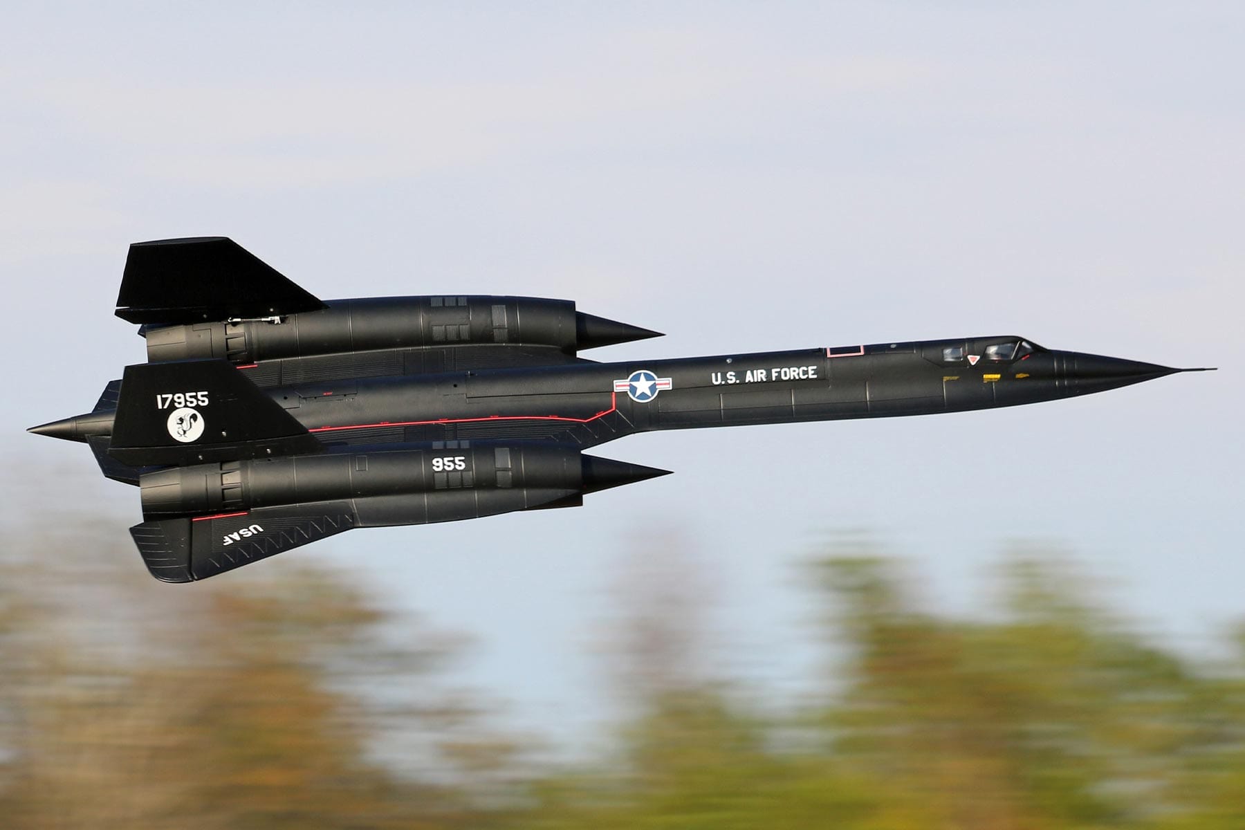 SR-71 Blackbird Twin 70mm Freewing Model