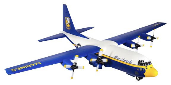 F-Toys 1:300 US Navy Blue Angels Lockheed C-130 Hercules Militaries Transport 